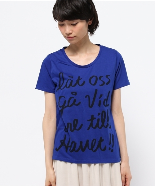 OUTLET（アウトレット）の「【CIAOPANIC TYPY】海ニ行コウT（Tシャツ/カットソー・レディース・ブルー・FREE）」の2枚目の写真