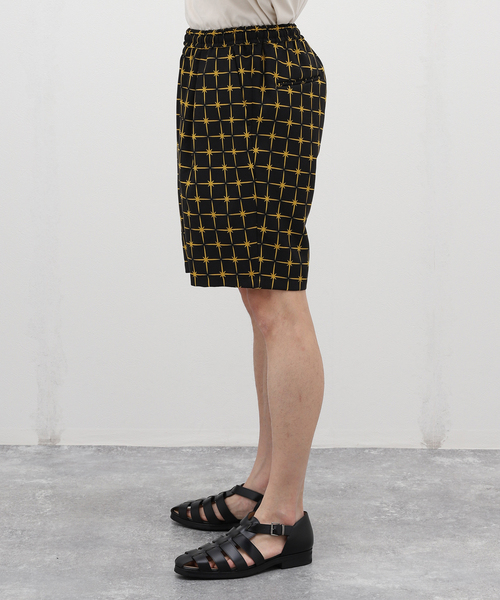 EDIFICE LA BOUCLE（エディフィスラブークル）の「【LA BOUCLE / ラブークル】1タック イージー ショーツ(パターンブッチャー)（その他パンツ・メンズ・ブラックミックス/ブラック/ブラック×ブラック/ブラック系その他・1/2/3）」の7枚目の写真