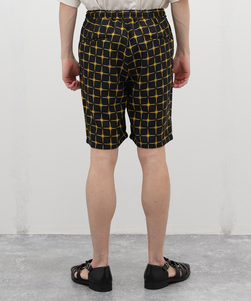 EDIFICE LA BOUCLE（エディフィスラブークル）の「【LA BOUCLE / ラブークル】1タック イージー ショーツ(パターンブッチャー)（その他パンツ・メンズ・ブラックミックス/ブラック/ブラック×ブラック/ブラック系その他・1/2/3）」の8枚目の写真