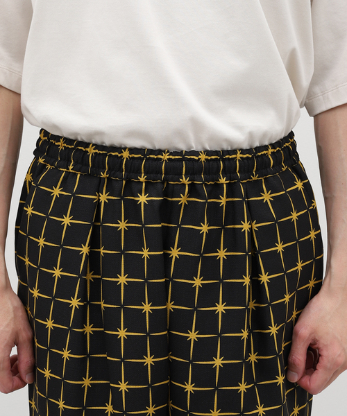 EDIFICE LA BOUCLE（エディフィスラブークル）の「【LA BOUCLE / ラブークル】1タック イージー ショーツ(パターンブッチャー)（その他パンツ・メンズ・ブラックミックス/ブラック/ブラック×ブラック/ブラック系その他・1/2/3）」の9枚目の写真