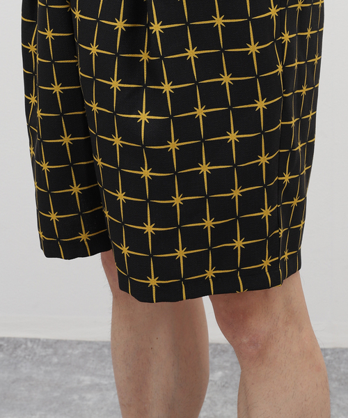 EDIFICE LA BOUCLE（エディフィスラブークル）の「【LA BOUCLE / ラブークル】1タック イージー ショーツ(パターンブッチャー)（その他パンツ・メンズ・ブラックミックス/ブラック/ブラック×ブラック/ブラック系その他・1/2/3）」の13枚目の写真