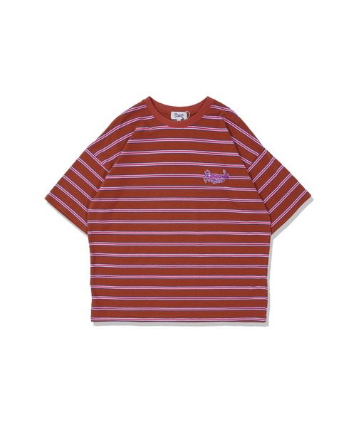 STAY GOLD(ステイゴールド)の「【STAYGOLD】ワンポイント刺繍 ボーダーTシャツ / One point embroidery border T-shirt(Tシャツ/カットソー・メンズ・ネイビー/イエロー/グリーン/ブラウン・FREE)」の17枚目の写真