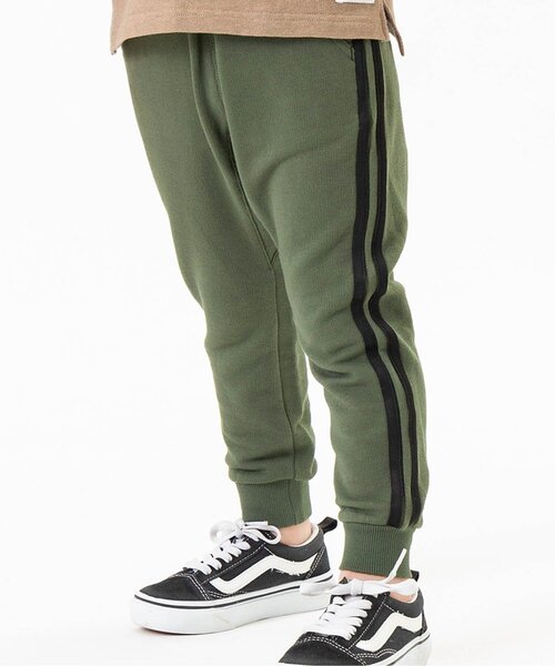 F.O.KIDS（エフオーキッズ）の「ウエストコードサイドラインカットパンツ（その他パンツ・キッズ・グレー/カーキ/ブラック/インディゴブルー・80/90/95/100/110/120/130/140/150）」の3枚目の写真