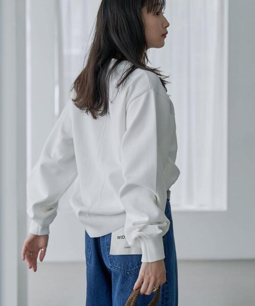 coen(コーエン)の「スウェットライクニットプルオーバー(ニット/セーター・レディース・ライトグレー/ブラック/オフホワイト・M/L)」の7枚目の写真