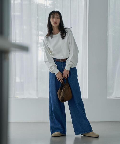 coen(コーエン)の「スウェットライクニットプルオーバー(ニット/セーター・レディース・ライトグレー/ブラック/オフホワイト・M/L)」の10枚目の写真