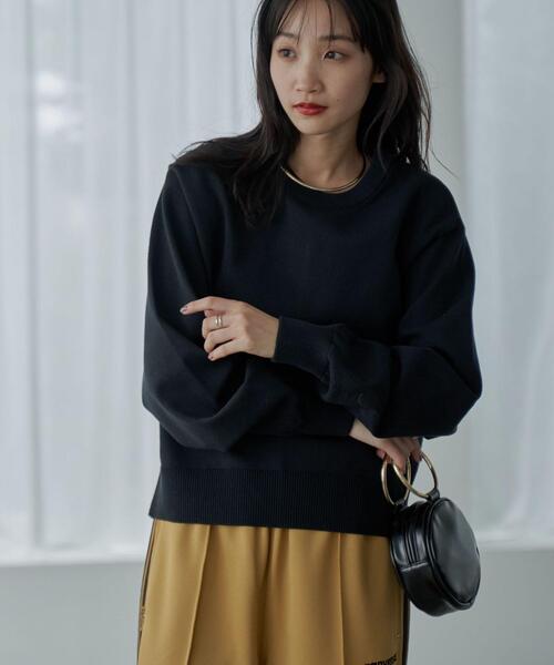 coen(コーエン)の「スウェットライクニットプルオーバー(ニット/セーター・レディース・ライトグレー/ブラック/オフホワイト・M/L)」の16枚目の写真