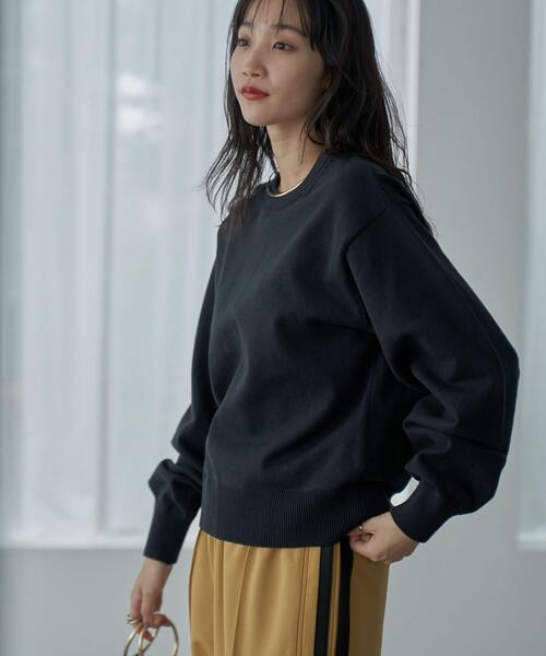 coen(コーエン)の「スウェットライクニットプルオーバー(ニット/セーター・レディース・ライトグレー/ブラック/オフホワイト・M/L)」の17枚目の写真