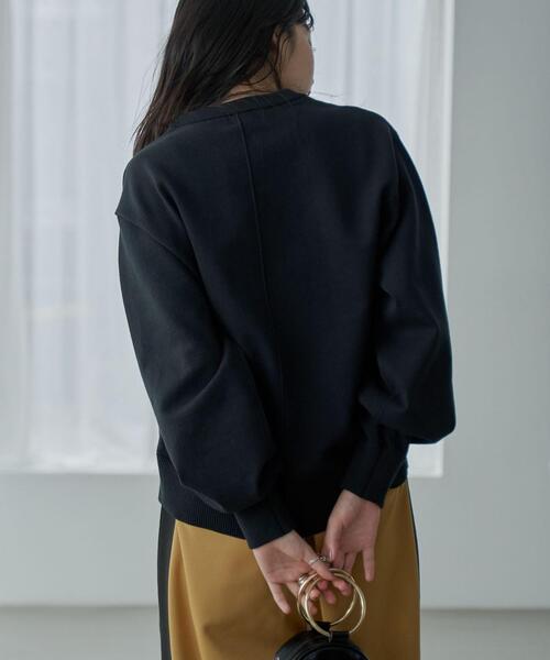 coen(コーエン)の「スウェットライクニットプルオーバー(ニット/セーター・レディース・ライトグレー/ブラック/オフホワイト・M/L)」の18枚目の写真