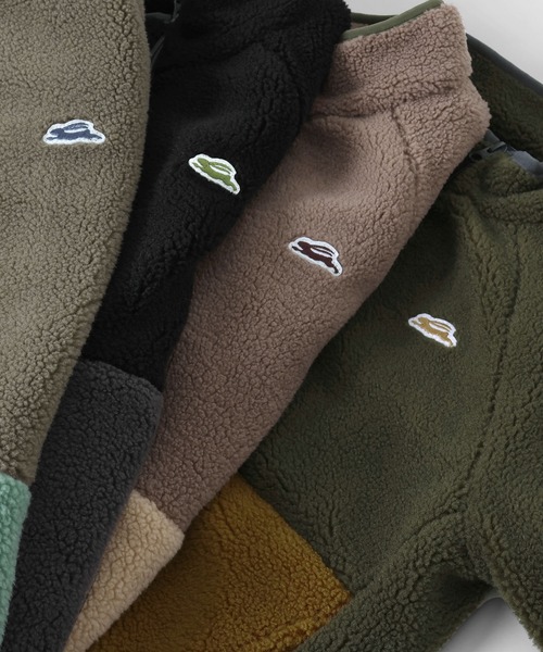 KRIFF MAYER Kid's Collection（クリフメイヤーキッズコレクション）の「シープボアジャケット（ブルゾン・キッズ・モカ/ブラック/グレー/カーキ・150/170/160/140/130/120）」の18枚目の写真