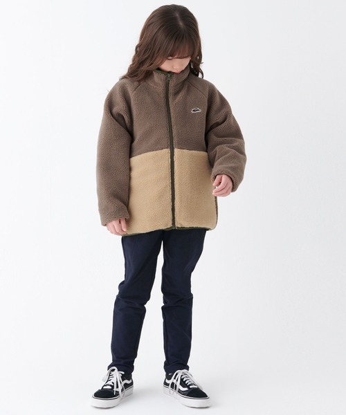 KRIFF MAYER Kid's Collection（クリフメイヤーキッズコレクション）の「シープボアジャケット（ブルゾン・キッズ・モカ/ブラック/グレー/カーキ・150/170/160/140/130/120）」の5枚目の写真