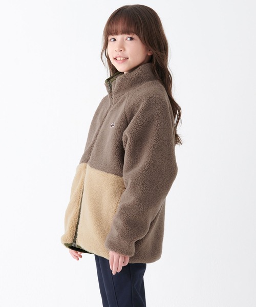 KRIFF MAYER Kid's Collection（クリフメイヤーキッズコレクション）の「シープボアジャケット（ブルゾン・キッズ・モカ/ブラック/グレー/カーキ・150/170/160/140/130/120）」の7枚目の写真