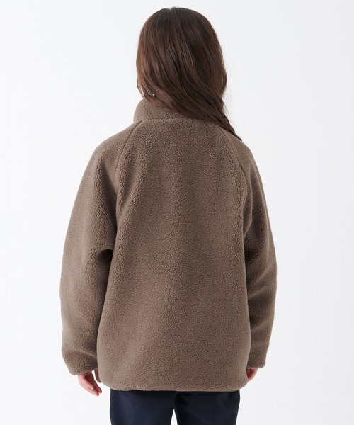 KRIFF MAYER Kid's Collection（クリフメイヤーキッズコレクション）の「シープボアジャケット（ブルゾン・キッズ・モカ/ブラック/グレー/カーキ・150/170/160/140/130/120）」の8枚目の写真