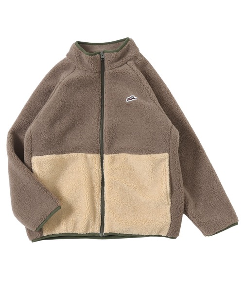KRIFF MAYER Kid's Collection（クリフメイヤーキッズコレクション）の「シープボアジャケット（ブルゾン・キッズ・モカ/ブラック/グレー/カーキ・150/170/160/140/130/120）」の12枚目の写真