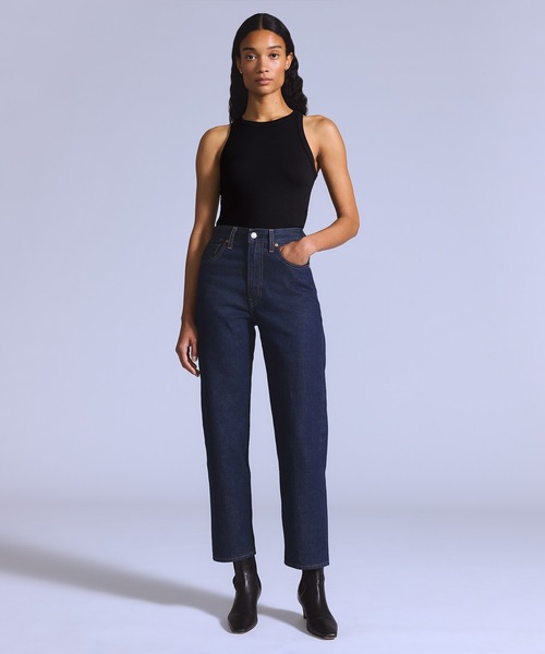 Levi's/リーバイス ハイウエストバルーンデニム ダークインディゴ