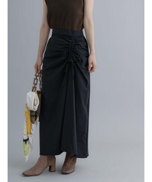 Te chichi（テチチ）の「ギャザリングロングスカート（スカート・レディース・ブラック/カーキ・F）」の15枚目の写真