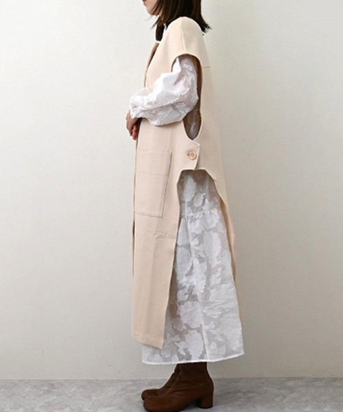 カットダンボールロングジレ カットダンボールロングジレ（ベスト）｜STYLEBLOCK（スタイル
