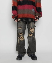 F-LAGSTUF-F | F-LAGSTUF-F/フラグスタフ/DENIM BORO BAGGIE PANTS(デニムパンツ)