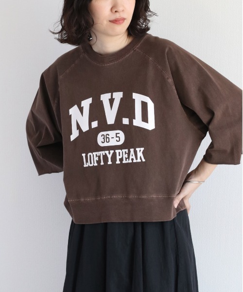 cepo（セポ）の「ヴィンテージカレッジＴｅｅ（Tシャツ/カットソー・レディース・ブラック/ブラウン/ネイビー・M）」の22枚目の写真