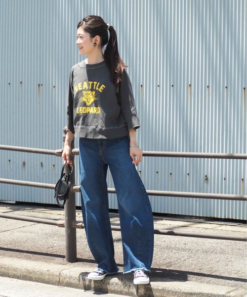 cepo（セポ）の「ヴィンテージカレッジＴｅｅ（Tシャツ/カットソー・レディース・ブラック/ブラウン/ネイビー・M）」の6枚目の写真
