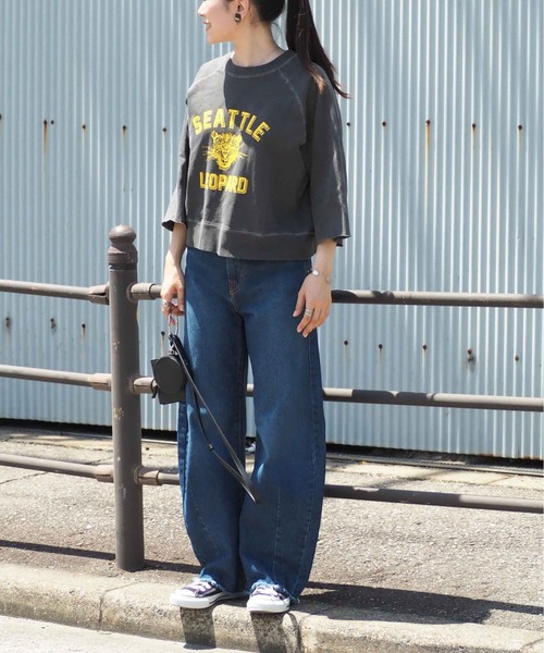 cepo（セポ）の「ヴィンテージカレッジＴｅｅ（Tシャツ/カットソー・レディース・ブラック/ブラウン/ネイビー・M）」の4枚目の写真