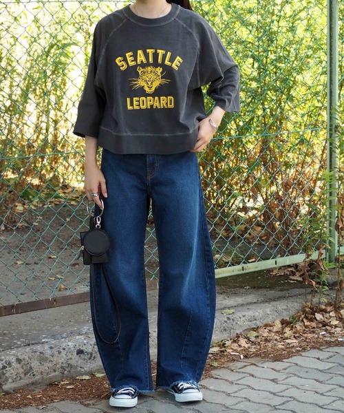 cepo（セポ）の「ヴィンテージカレッジＴｅｅ（Tシャツ/カットソー・レディース・ブラック/ブラウン/ネイビー・M）」の10枚目の写真