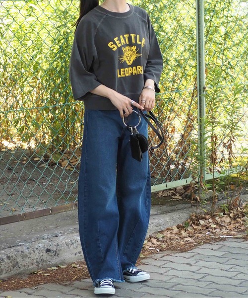cepo（セポ）の「ヴィンテージカレッジＴｅｅ（Tシャツ/カットソー・レディース・ブラック/ブラウン/ネイビー・M）」の12枚目の写真