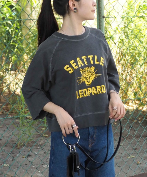 cepo（セポ）の「ヴィンテージカレッジＴｅｅ（Tシャツ/カットソー・レディース・ブラック/ブラウン/ネイビー・M）」の9枚目の写真