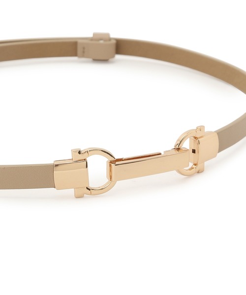 ROPE' PICNIC（ロペピクニック）の「メタルビットバックルスライドベルト（ベルト・レディース・ベージュ/ネイビー/ブラック・FREE）」の4枚目の写真