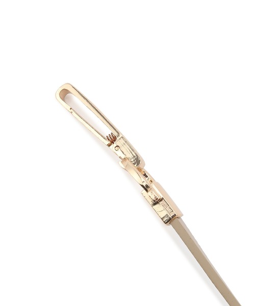 ROPE' PICNIC（ロペピクニック）の「メタルビットバックルスライドベルト（ベルト・レディース・ベージュ/ネイビー/ブラック・FREE）」の6枚目の写真