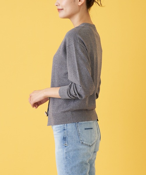 en recre（アンレクレ）の「マルチビジューカーディガン（カーディガン/ボレロ・レディース・レモンイエロー/クリアレッド/MD.GRY/LT.PINK/ダークネイビー・2）」の9枚目の写真