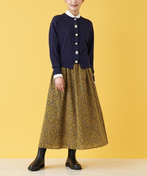 en recre（アンレクレ）の「マルチビジューカーディガン（カーディガン/ボレロ・レディース・レモンイエロー/クリアレッド/MD.GRY/LT.PINK/ダークネイビー・2）」の21枚目の写真