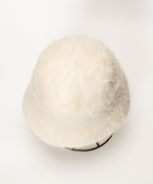 polka polka(ポルカポルカ)の「ふわふわシャギー バケットハット(ハット・レディース・ブラック/アイボリー・FREE)」の11枚目の写真