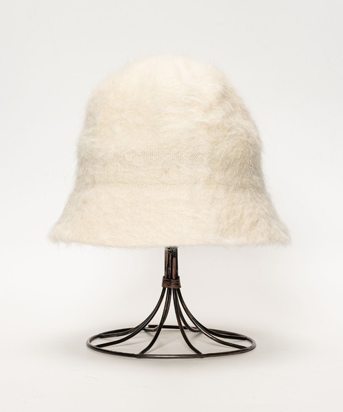 polka polka(ポルカポルカ)の「ふわふわシャギー バケットハット(ハット・レディース・ブラック/アイボリー・FREE)」の13枚目の写真