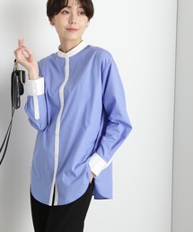 N.（N. Natural Beauty Basic） | ◆バンドカラークレリックシャツ(シャツ/ブラウス)
