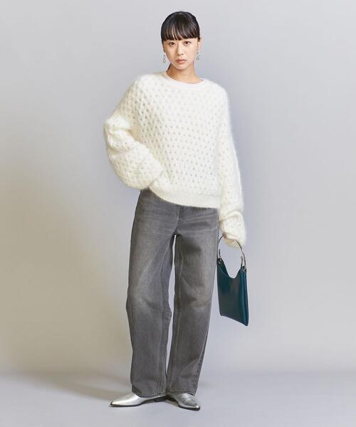BEAUTY&YOUTH UNITED ARROWS(ビューティーアンドユースユナイテッドアローズ)の「ブラックデニム ストレートパンツ -ウォッシャブル-(デニムパンツ・レディース・ダークグレー・S/M/XS)」の6枚目の写真