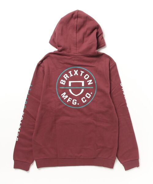 BRIXTON(ブリクストン)の「【BRIXTON】CREST HOOD(スウェット・メンズ・レッド系その他・X-LARGE/MEDIUM/LARGE)」の2枚目の写真