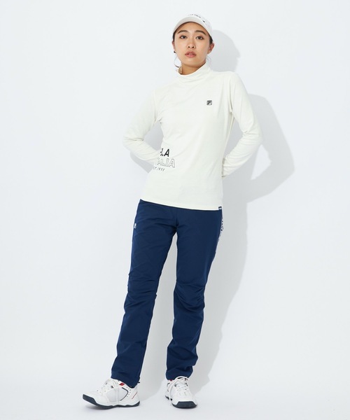 FILA GOLF（フィラゴルフ ）の「【FILA GOLF:フィラゴルフ】レディース長袖モックネックシャツ　ゴルフ（シャツ/ブラウス・レディース・レッド/オフホワイト/ブラック・LARGE/MEDIUM/X-LARGE）」の21枚目の写真