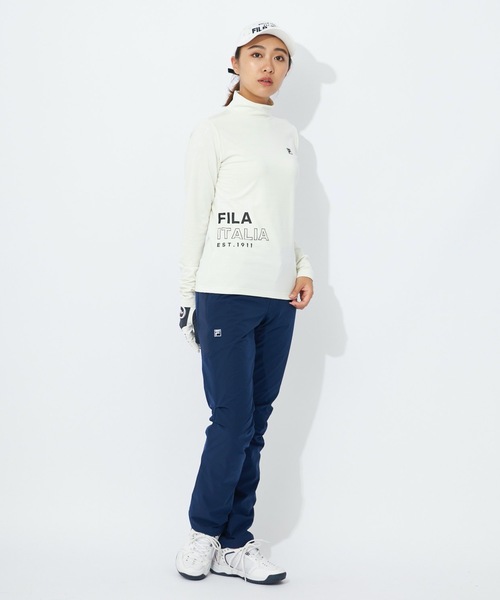 FILA GOLF（フィラゴルフ ）の「【FILA GOLF:フィラゴルフ】レディース長袖モックネックシャツ　ゴルフ（シャツ/ブラウス・レディース・レッド/オフホワイト/ブラック・LARGE/MEDIUM/X-LARGE）」の22枚目の写真