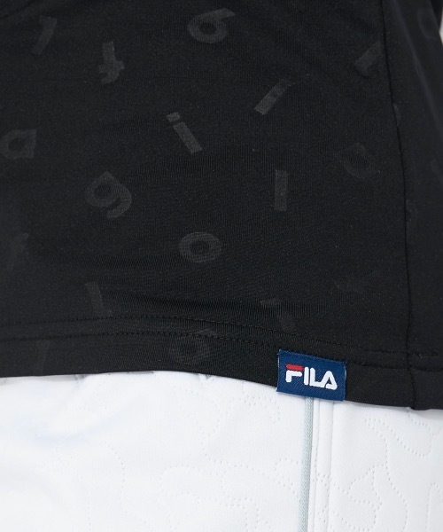 FILA GOLF（フィラゴルフ ）の「【FILA GOLF:フィラゴルフ】レディース長袖モックネックシャツ　ゴルフ（シャツ/ブラウス・レディース・レッド/オフホワイト/ブラック・LARGE/MEDIUM/X-LARGE）」の9枚目の写真