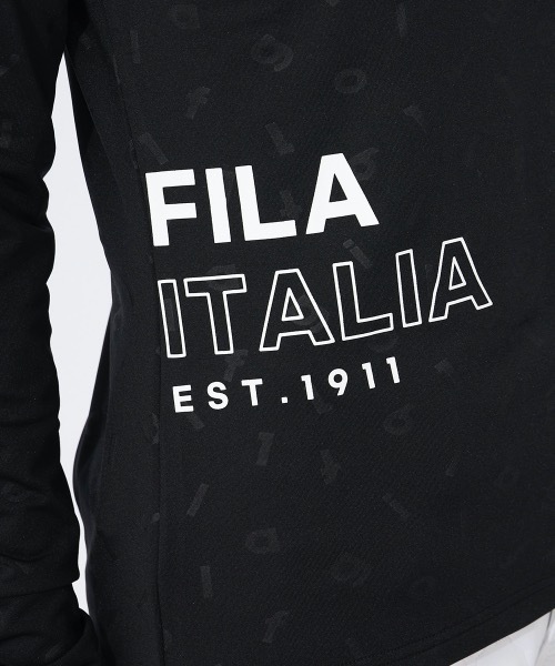 FILA GOLF（フィラゴルフ ）の「【FILA GOLF:フィラゴルフ】レディース長袖モックネックシャツ　ゴルフ（シャツ/ブラウス・レディース・レッド/オフホワイト/ブラック・LARGE/MEDIUM/X-LARGE）」の11枚目の写真