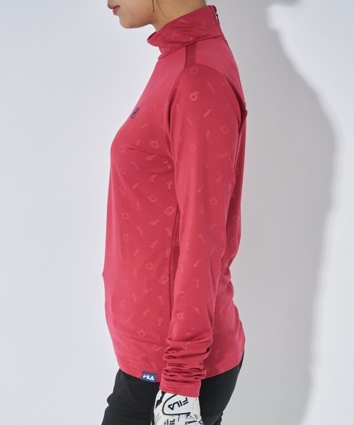 FILA GOLF（フィラゴルフ ）の「【FILA GOLF:フィラゴルフ】レディース長袖モックネックシャツ　ゴルフ（シャツ/ブラウス・レディース・レッド/オフホワイト/ブラック・LARGE/MEDIUM/X-LARGE）」の16枚目の写真