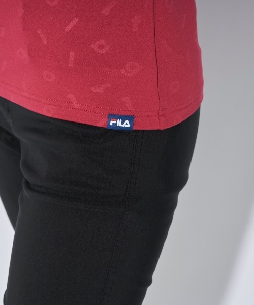 FILA GOLF（フィラゴルフ ）の「【FILA GOLF:フィラゴルフ】レディース長袖モックネックシャツ　ゴルフ（シャツ/ブラウス・レディース・レッド/オフホワイト/ブラック・LARGE/MEDIUM/X-LARGE）」の19枚目の写真