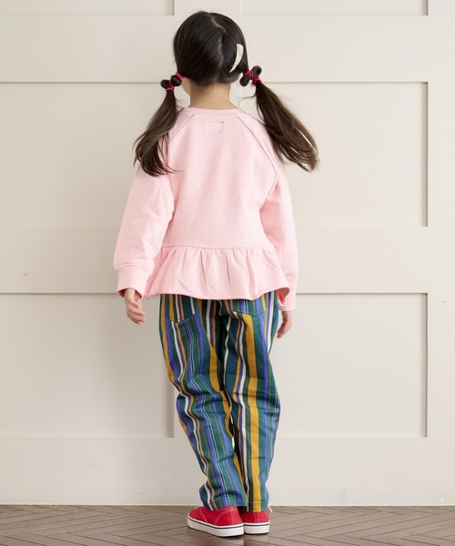 BIG FIELD(ビッグフィールド)の「ピグメントプリントチュニック(90~150cm)(チュニック・キッズ・チャコール/ピンク/オフホワイト・120/110/140/130/150/100/90)」の5枚目の写真