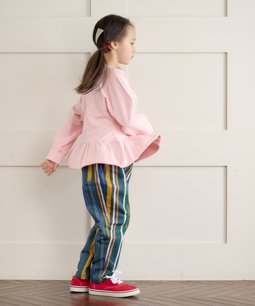 BIG FIELD(ビッグフィールド)の「ピグメントプリントチュニック(90~150cm)(チュニック・キッズ・チャコール/ピンク/オフホワイト・120/110/140/130/150/100/90)」の6枚目の写真