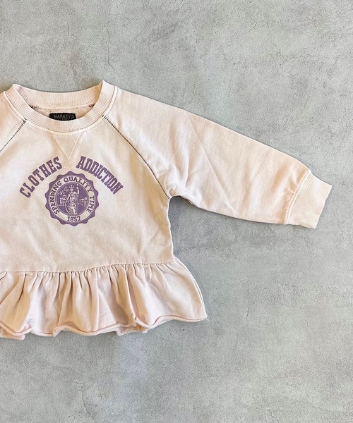 BIG FIELD(ビッグフィールド)の「ピグメントプリントチュニック(90~150cm)(チュニック・キッズ・チャコール/ピンク/オフホワイト・120/110/140/130/150/100/90)」の17枚目の写真