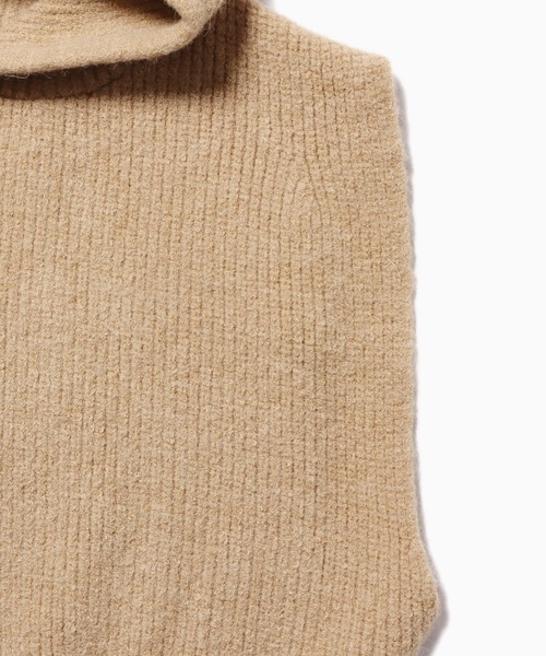 ROOPTOKYO（ループトウキョウ）の「▲ショート丈フルジップニットベスト（ベスト・レディース・ホワイト/ライトブラウン/グレー/ブラック・FREE）」の17枚目の写真