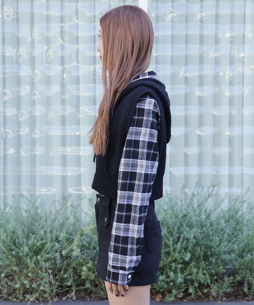 ROOPTOKYO（ループトウキョウ）の「▲ショート丈フルジップニットベスト（ベスト・レディース・ホワイト/ライトブラウン/グレー/ブラック・FREE）」の22枚目の写真