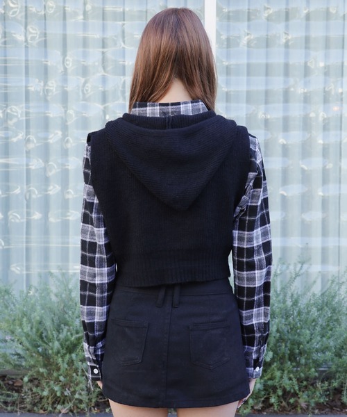 CLANE クラネ フルジップ ニット ベスト ニットベスト フルジップベスト CLANE（クラネ）の「【CLANE(クラネ)】ZIP COLLAR KNIT VEST