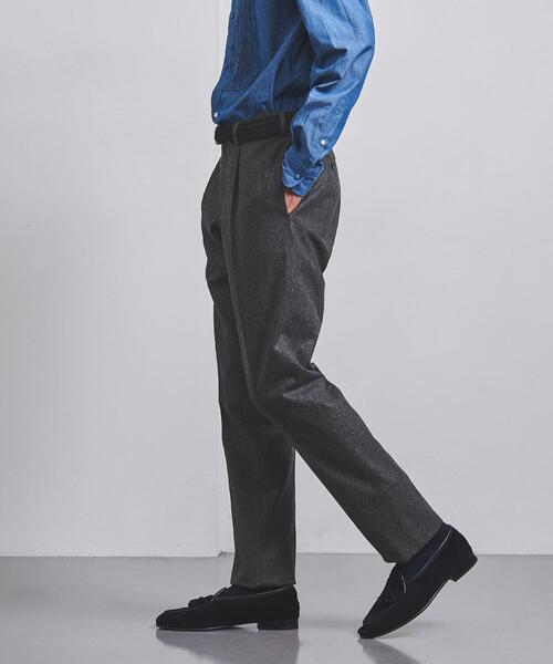 ユナイテッドアローズ フランネル 1プリーツ テーパードパンツ スラックス UNITED ARROWS（ユナイテッドアローズ）の「フランネル 1