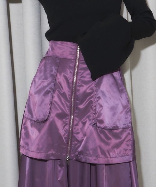 VIOLETTA（ヴィオレッタ）の「レイヤードフレアスカート（スカート